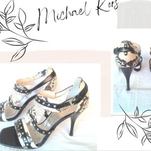 Michael Kors Snake Skin Sandals 8